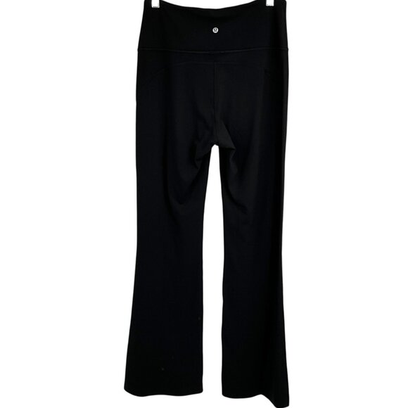 Lululemon Groove Super High Rise Flared Pant Nulu Black Size 10 - Picture 3 of 6